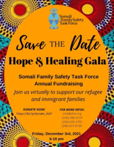 Somali Family Safety Task Force Annual Gala Flyer